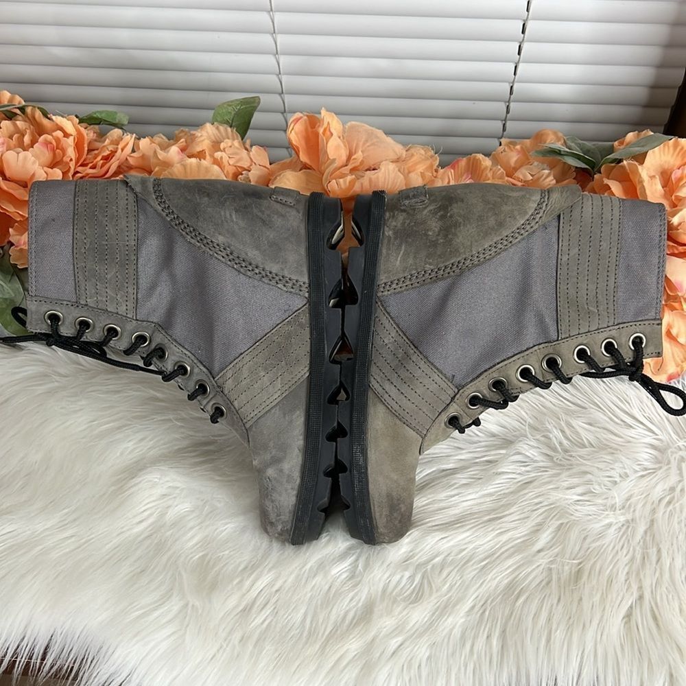 Sorel Lexi Leather Wedge Boot Size 8 - Picture 4 of 9